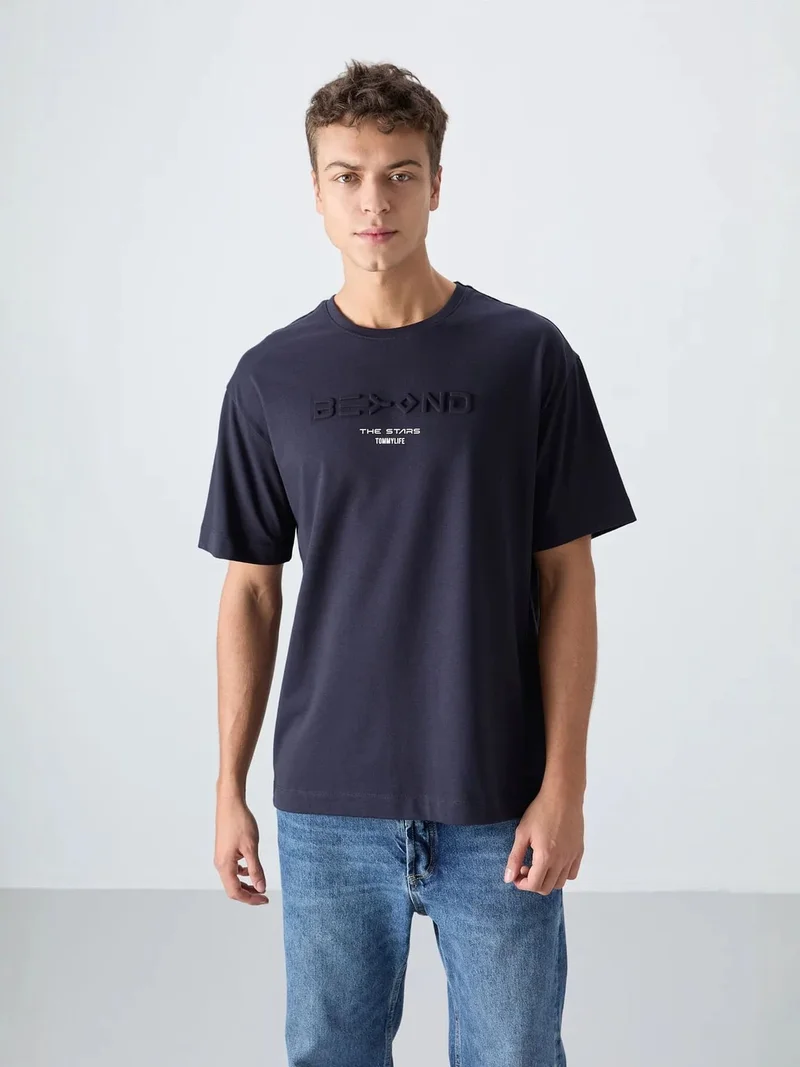 TOMMYLIFE TOMMY Oversized Cotton-Polyester Logo T-Shirt