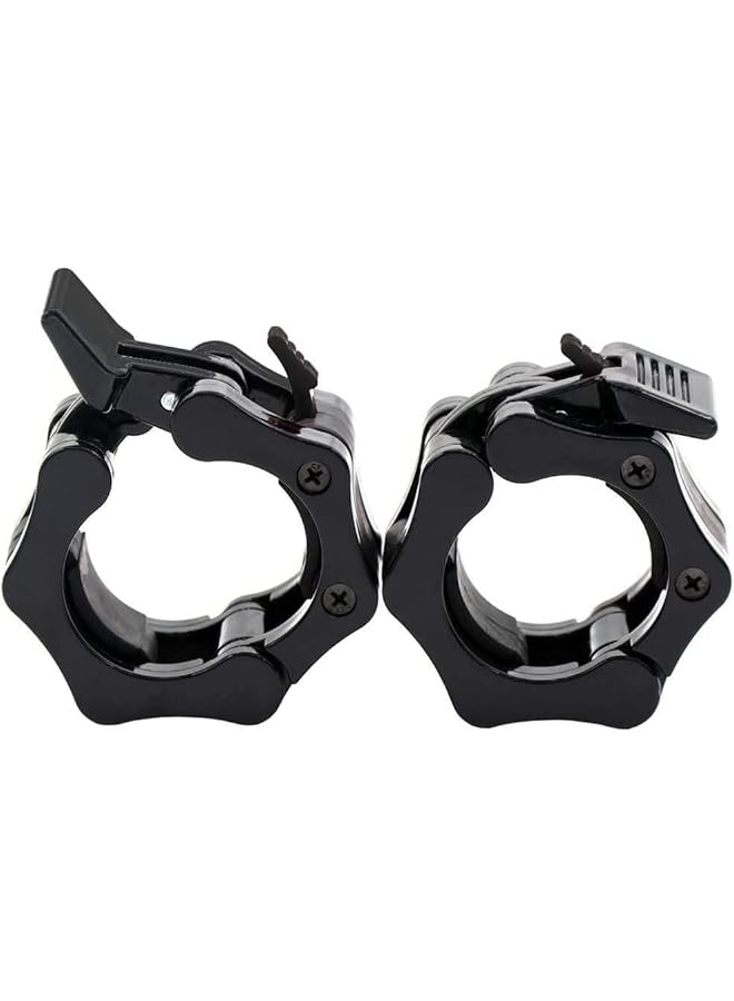 X spring Olympic Barbell Clamps 1 Pair Of 5Cm Barbell Clips Perfect For Stronglifts And Olympic Training Professional Quality Solid Abs Quick Release Locking Barbell Collars - Image 1