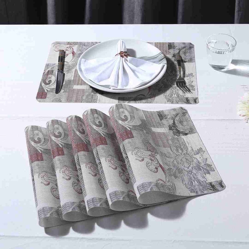 Wonderchef Valentina Set of 6 Abstract Print Placemat - Image 1