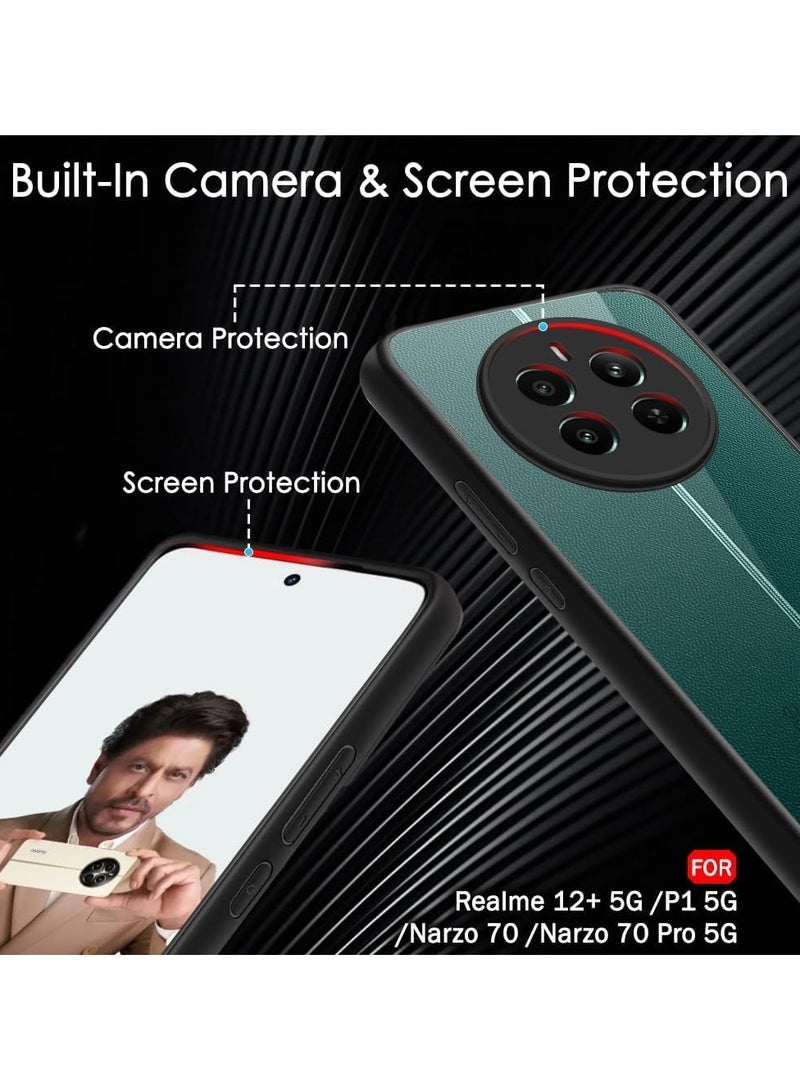 Hybrid Shockproof Back Cover Case for Realme 12 4G/ Realme 13 4G Camera Protection Bump | Hard Back Case PC & TPU, Crystal Clear Back - Image 4