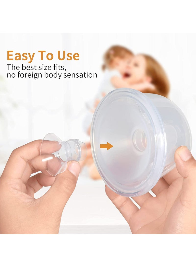 GNAFOTU Flange 17mm 19mm Inserts for momcozy S9/S12/S9pro/S12pro/Lansinoh/Bellababy Pump Parts Replace, Wearable Breast Pump Shield/Flange Insert to Reduce 24mm Down to 17mm/19mm, 4pcs  - Image 3