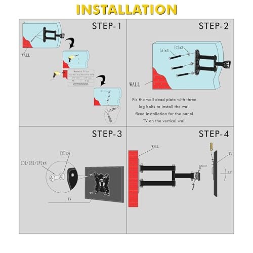 Target TT-1742-4TS (B4) Full Motion TV Wall Mount for 17-42 Inch Screens (VESA 200x200mm Max) - Image 5