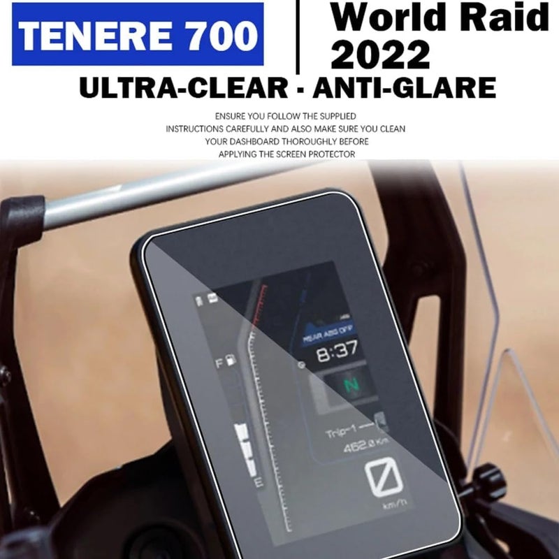 QASULER Motorcycle Dashboard Screen Protector for Yamaha Tenere 700 - Image 2