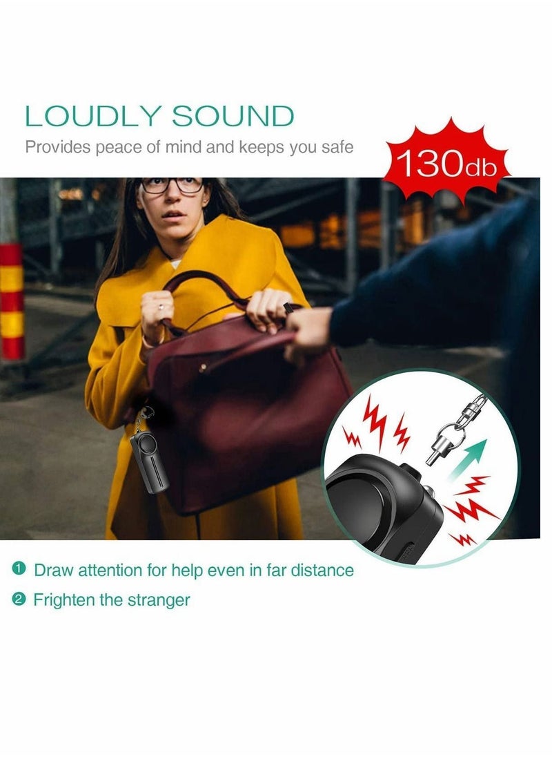 Y&D Personal Alarm, Emergency Self Defence for Women Kids and Elders, 130dB Rechargeable Safe Sound Security Alarm Siren, Alert Key Chain with LED Light, Simple Operation, Reusable  - Image 3