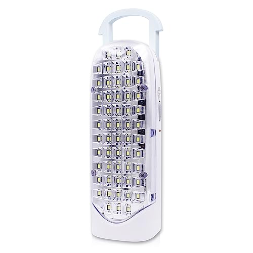Pick Ur Needs Home Rechargeable Emergency LED Light with Dual Power 60 LED 8 hrs Lantern Emergency Light (White 60) - Image 1