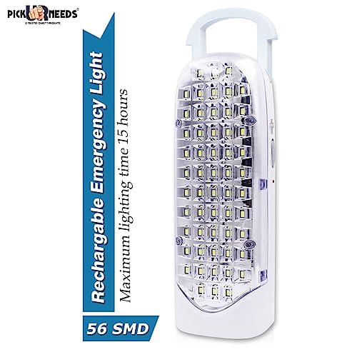 Pick Ur Needs Home Rechargeable Emergency LED Light with Dual Power 60 LED 8 hrs Lantern Emergency Light (White 60) - Image 2