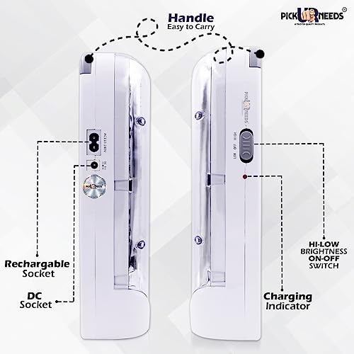 Pick Ur Needs Home Rechargeable Emergency LED Light with Dual Power 60 LED 8 hrs Lantern Emergency Light (White 60) - Image 5