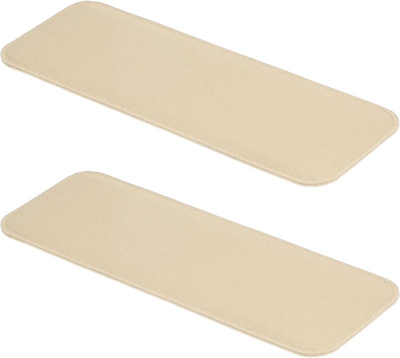 PATIKIL PATIKIL Felt Base Shaper 14x5 Inch 2Pcs Bag Bottom Shaper Pad Purse Liner Board Insert Arc Corner for Handbags Tote Crossbody Bag Backpack Light Beige - Image 1