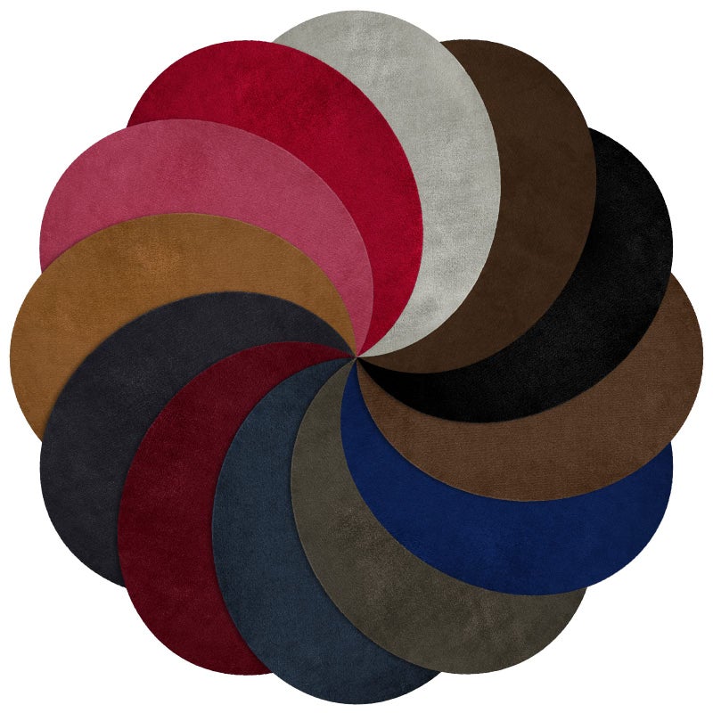 Janinka 24 Pcs Elbow Patches 12 Colors Oval Suede Elbow Patches for Sweaters Fabric Men Appliques Iron on and Sew on Cloth for Repair Shirt Jeans Jacket 55 x 43 InchSimple Color 