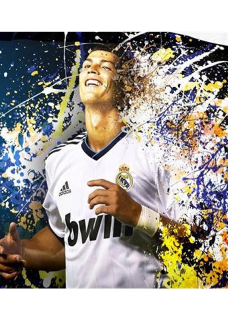 3pc creative 3d printing creative printing 1 quilt cover 2 pillowcases fashion set football star Ronaldo - Image 4