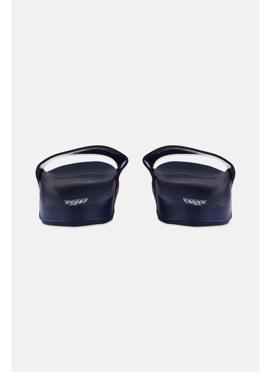 CROSSHATCH Men Slip On Hamlax Slides, Navy  - Image 2