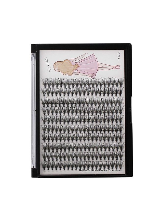Dedila 8-22mm to Choose 20D/40D Individual False Eyelashes Makeup Cluster Eyelashes Thickness 0.07mm D Curl Natural long Black Soft Lightweight 3D Eye Lashes Extensions Dramatic Look (14mm) - Image 3