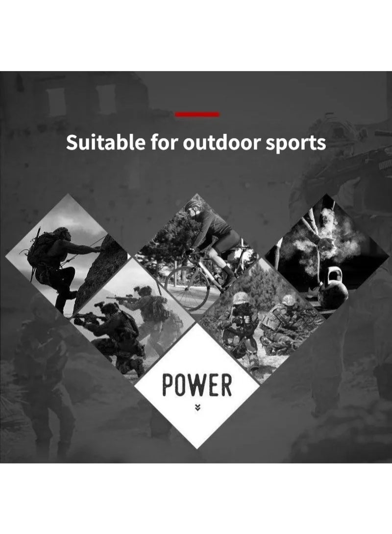 AROAQ Finger Less Breathable Cycling Gloves For Tactical Outdoor Sports Gyms Fitness Camouflage Large - Image 4