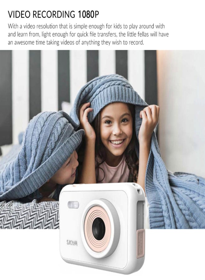 أس جي كام كاميرا فيديو صغيرة محمولة للأطفال SJCAM FunCam بدقة عالية 1080 بكسل وشاشة LCD مقاس 2.0 بوصة وذاكرة تخزين 32 جيجابايت وبطاقة TF للأولاد والبنات - Image 2