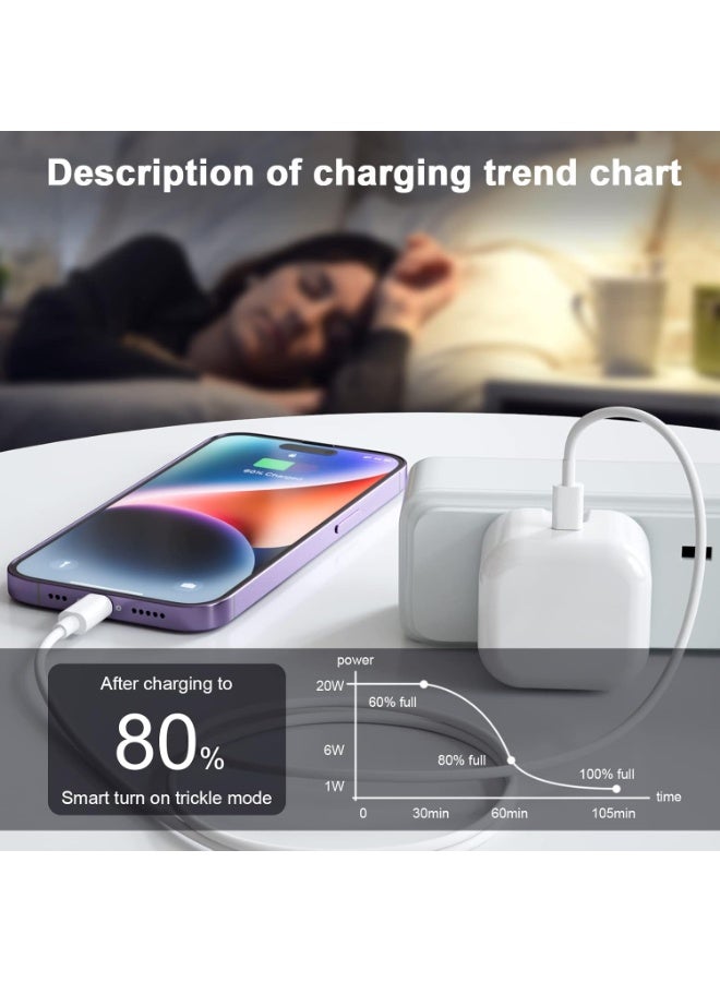 Field 20W Fast Charger | USB C Wall Fast Charger with 1M Type C to C Charging Cord Compatible with iPhone 17/16/15, iPad, Macbook, Samsung and all Type C Mobile - Image 5