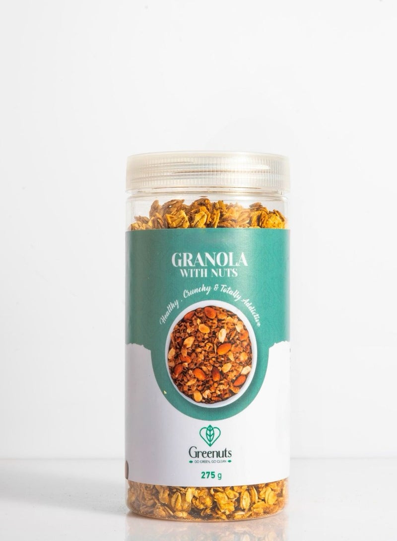 Greenuts Healthy Granola With Nuts 275G - Image 1