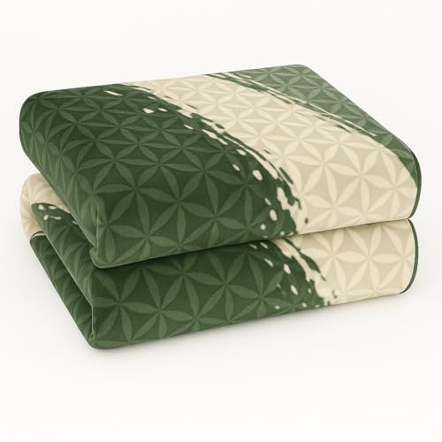 Nivasam Cadbury Korean Super Soft Winter Blanket Imported - 2 Ply Reversible Super Soft Warm Plush Royal King Size Double Bed Blanket 3.5 Kg (Sage Harmony Bloom) - Image 4