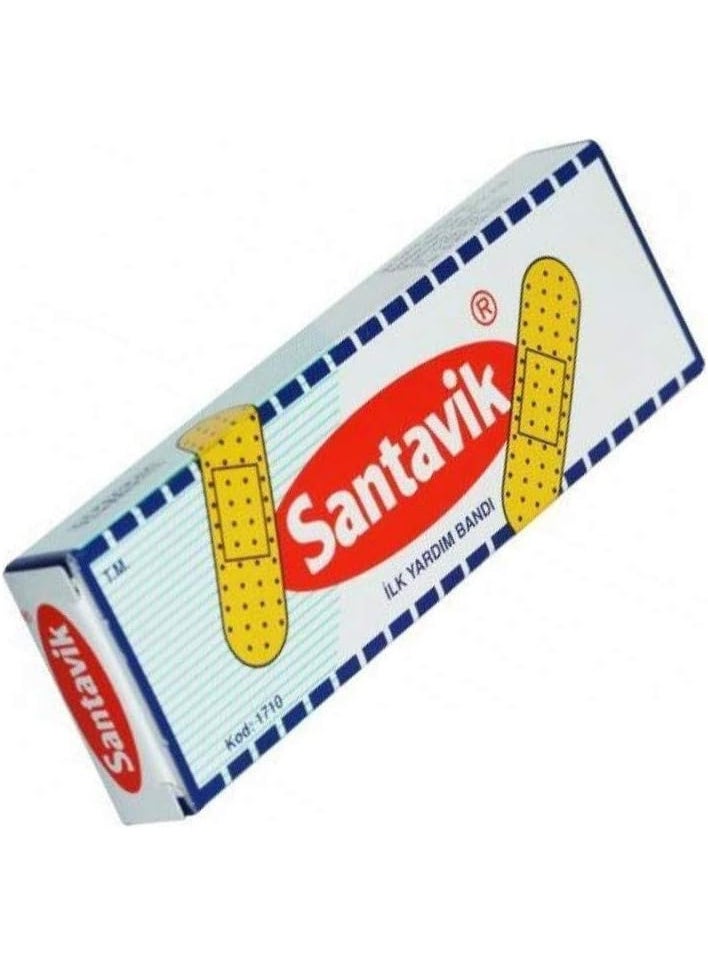 Santavik Pack of 10 Santavik Waterproof Wound Plasters Single Size 19X72mm - Image 2