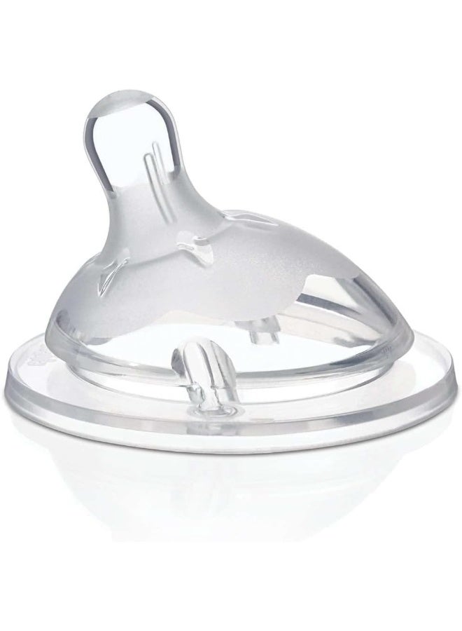 Chicco NaturalFeeling Teat 2m+ Medium Flow Silicone - Image 2