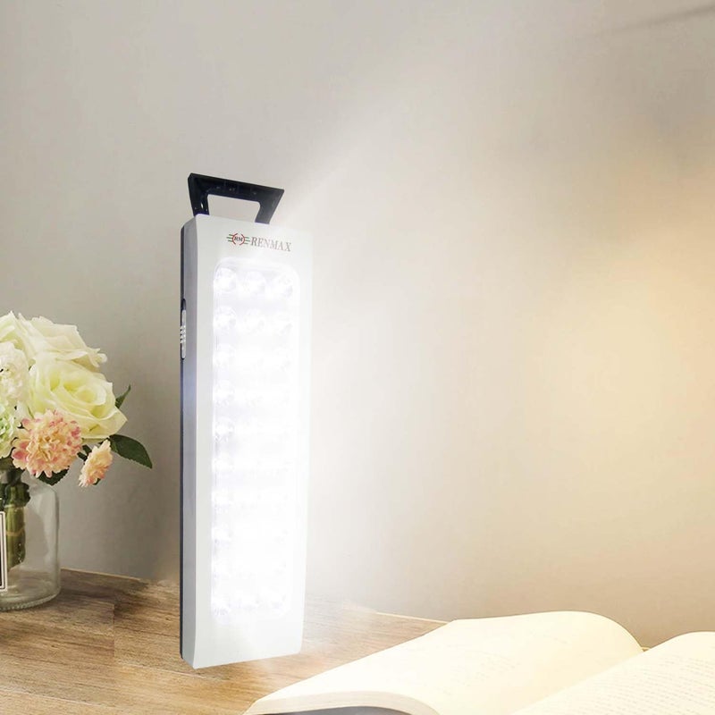 RENMAX RENMAX Rechargeable LED Emergency Light for Home Portable Bright ACDC Charging ABS Plastic 1Pc 30 SMD Portable Hand Lamp  - Image 4