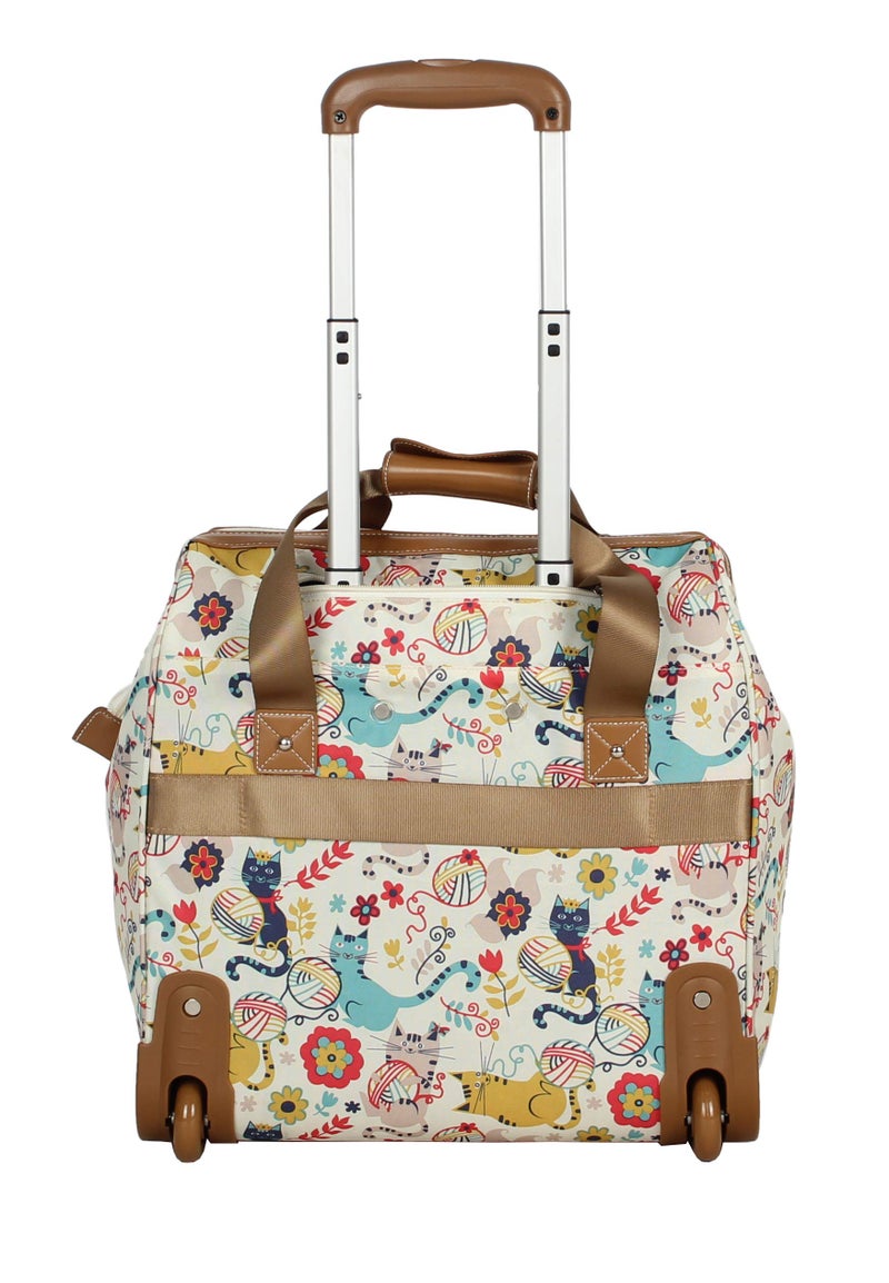 Lily Bloom Design Pattern Carry on Bag Wheeled Cabin Tote (Furry Friends) - Image 5