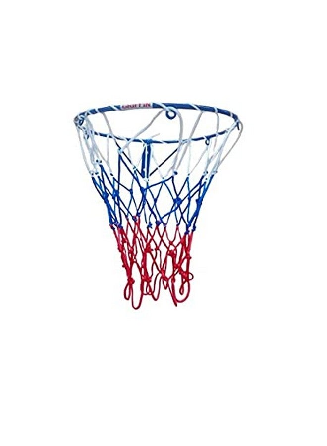 غريفين كرة سلة جريفين للأطفال، حلقة شبكية لكرة السلة، حلقة دائرية قابلة للتثبيت على الحائط مع شبكة، تدريب رياضي وممارسة منتظمة للأطفال، كرة سلة مقاس 3، كرة سلة للأطفال من سن 4 إلى 7 سنوات (أزرق) - Image 2