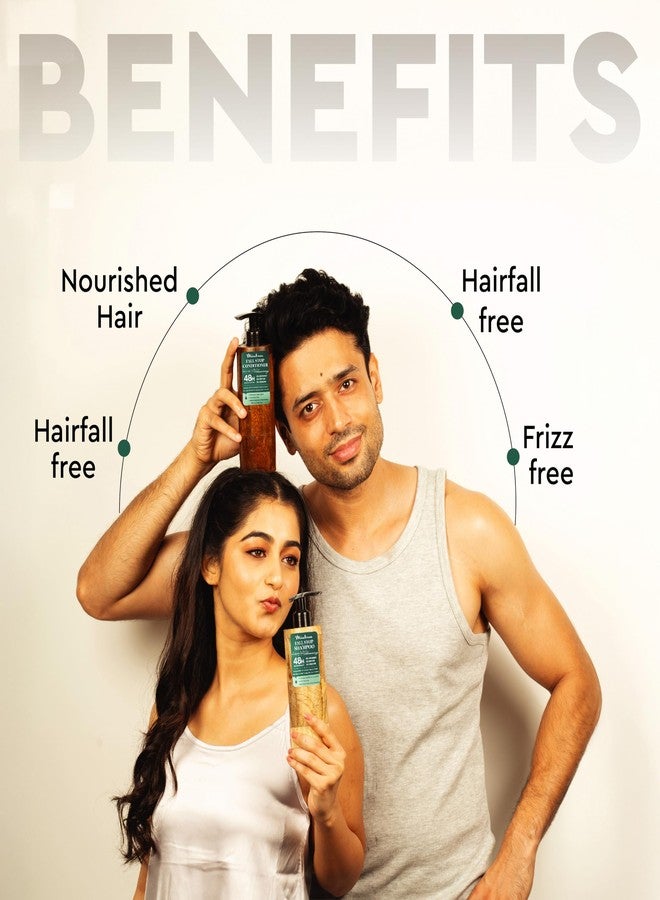 Mintree Volumizing Anti Hair Fall Stop Shampoo & Conditioner Combo | Organic & Vegan Hair Care with Ceramides, Antioxidants & Botanicals | Controls Hair Fall, Adds Volume & Nourishes | 200ml+200ml - Image 4