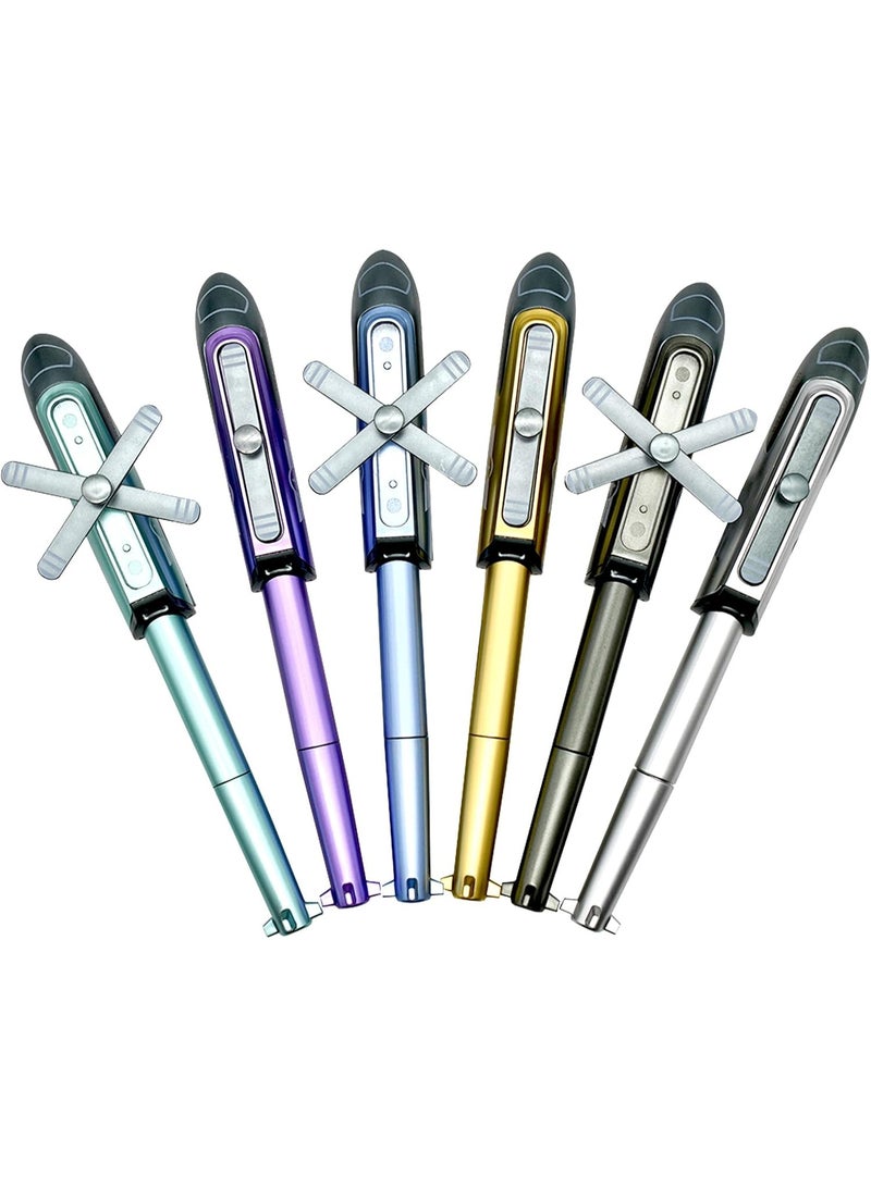 Aspire Helicopter design Blue Pen With Lights , Set of 5 for kids age 5+ - Image 1