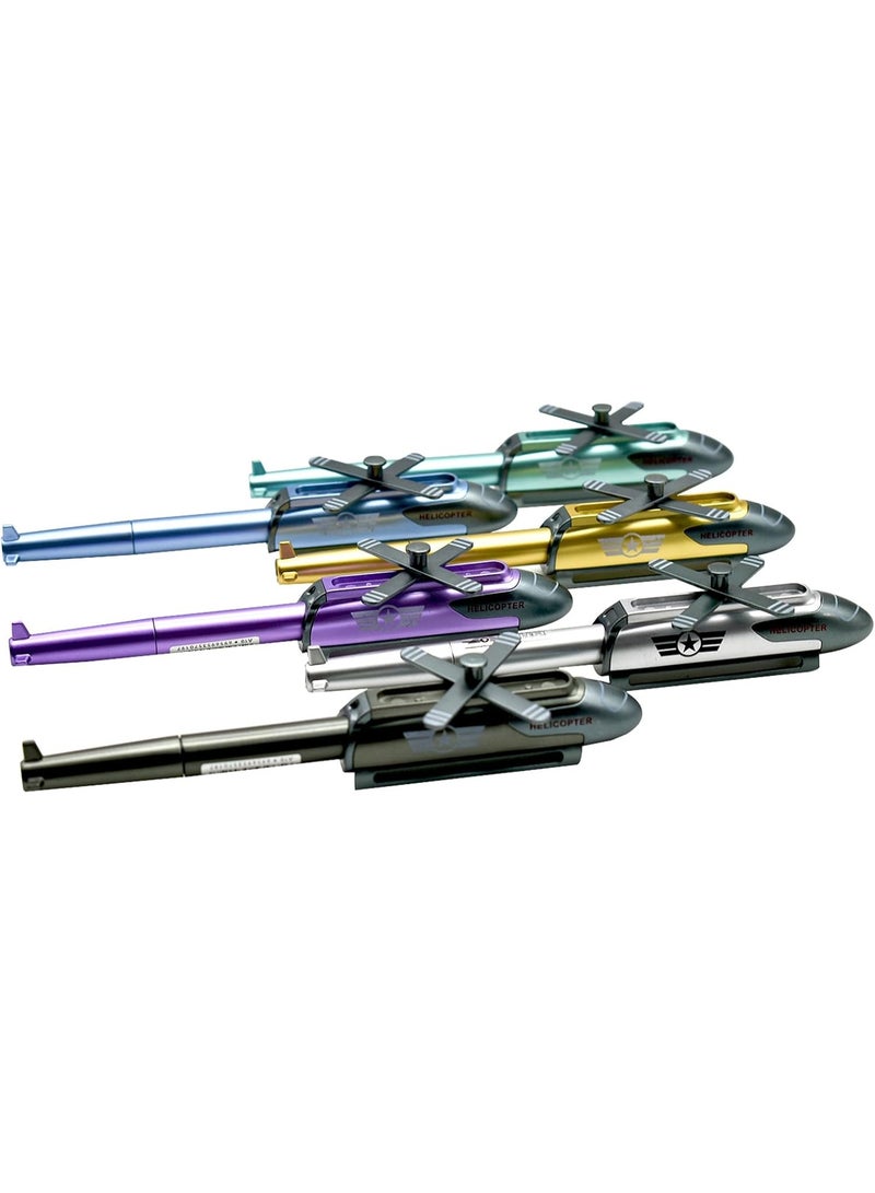 Aspire Helicopter design Blue Pen With Lights , Set of 5 for kids age 5+ - Image 2