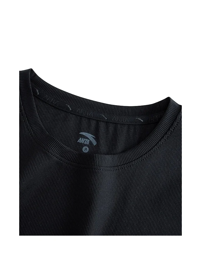 ANTA ANTA  Comfortable Men Regular Fit Black Workout Training Commute Woven Track Pants