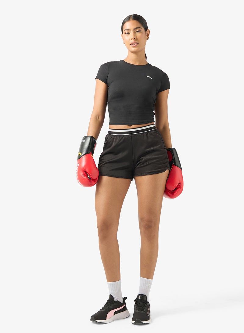 انتا تي شيرت ضيق بأكمام قصيرة للتدريب والتنقل - Image 4