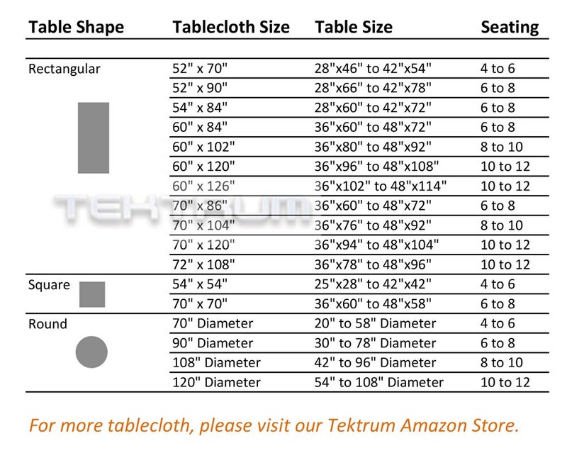 Tektrum 70 X 70 INCH 70""X70"" Square Polyester Tablecloth - Thick/Heavy Duty/Durable Fabric (Blue) - Image 2