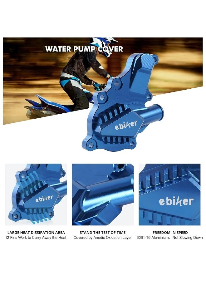 Ebiker Aluminum Water Pump Cover for Yamaha Raptor 700 Blue - Image 2