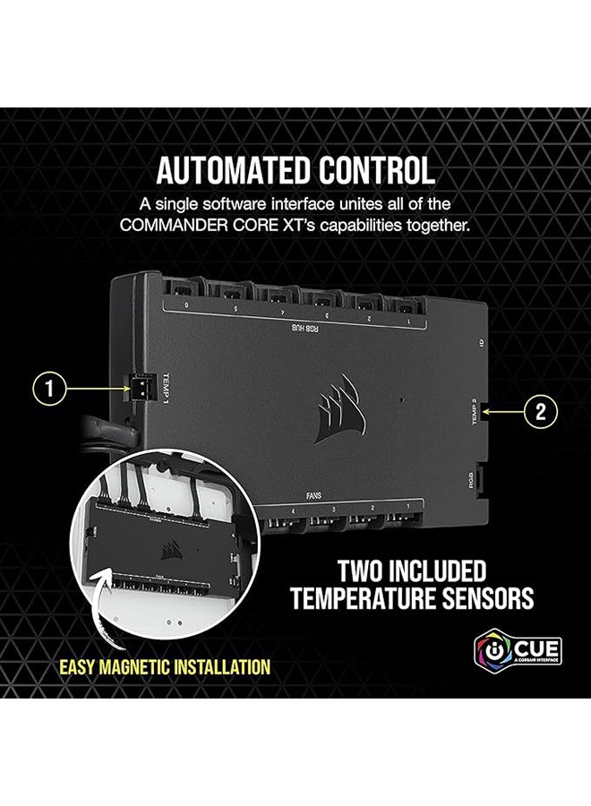 كورسير iCUE COMMANDER CORE XT، سرعة مروحة رقمية وإضاءة RGB - Image 4