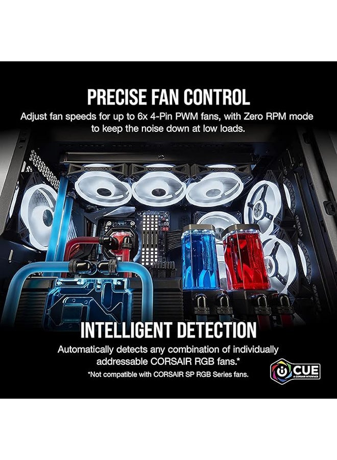 كورسير iCUE COMMANDER CORE XT، سرعة مروحة رقمية وإضاءة RGB - Image 2