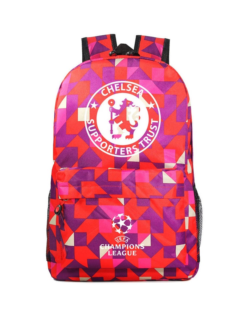 Champions League Printed Youth Large Capacity Men's and Women's Shoulders