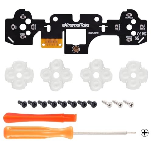 eXtremeRate Face Clicky Kit V3 for PS5 Controller BDM-010 BDM-020 Face Buttons, Custom Hard Silicone Tactile Switch Dpad Action Buttons Mouse Click Kit for PS5 Controller BDM 010 020 - NO Controller - Image 2