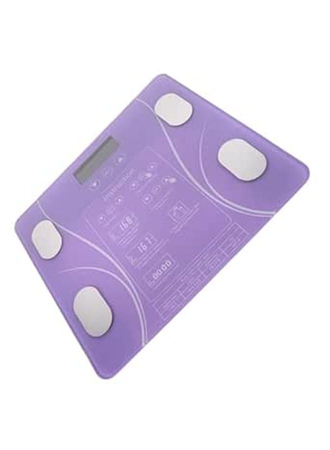 Purple Electronic Weight Scale LED Display Safe Material No Battery Needed - Image 1