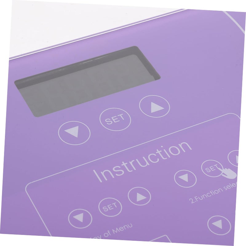 Purple Electronic Weight Scale LED Display Safe Material No Battery Needed - Image 4