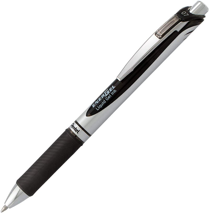 Pentel أقلام بينتل إنرجيل 0.7 مم RTX قابلة للسحب حبر أسود - نقطة متوسطة، طرف معدني، عبوة من 10 - Image 2