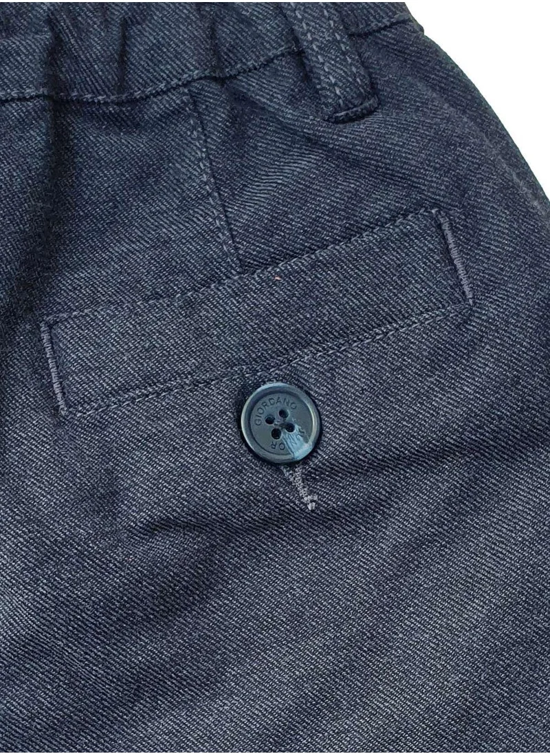 GIORDANO Junior Twill Stretch Mid Rise Regular Tapered Fit Elastic Waist Pants