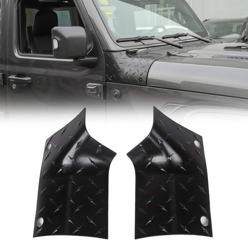 حراس الزوايا الخارجية لدرع الجسم JeCar ملحقات متوافقة مع جيب رانجلر 2018-2023 JL JLU سبورت ساهارا روبكون 2020-2023 غلادياتور JT أسود