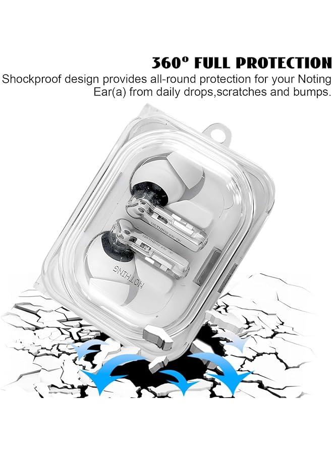 erorex Protective Case For Nothing Ear A Clear Soft Tpu Case For Nothing Ear A Scratch Resistant Shell With Keychain Lightweight Transparent Protective Cover Compatible With Nothing Ear A - Image 3