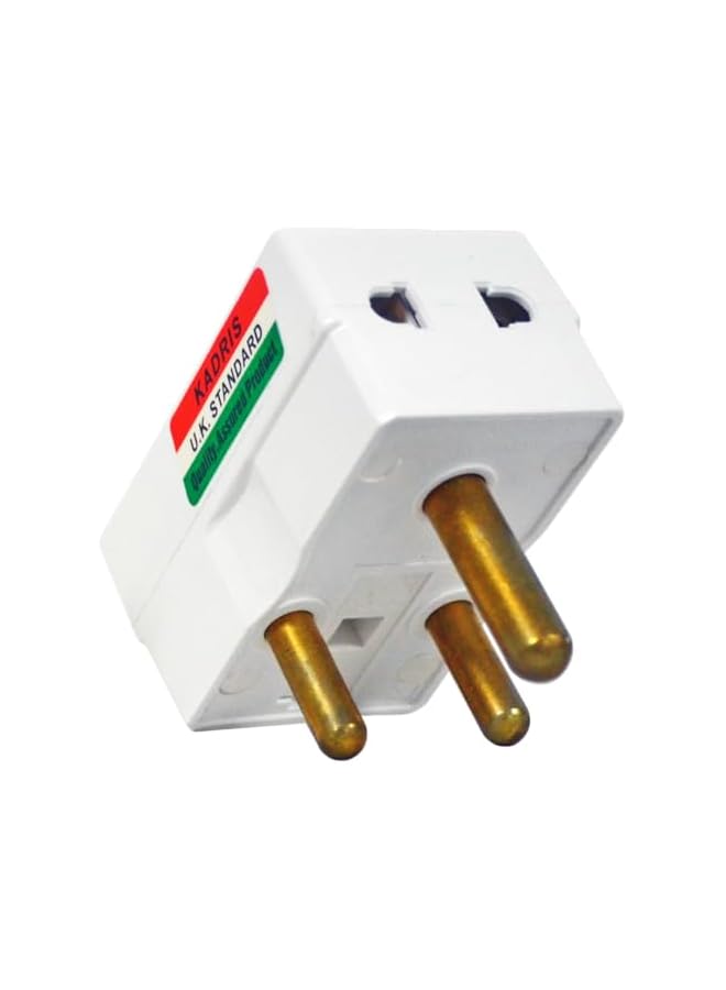 KADRIS Kadris MU-1075 13A Universal Travel Plug Adapter, White  - Image 4
