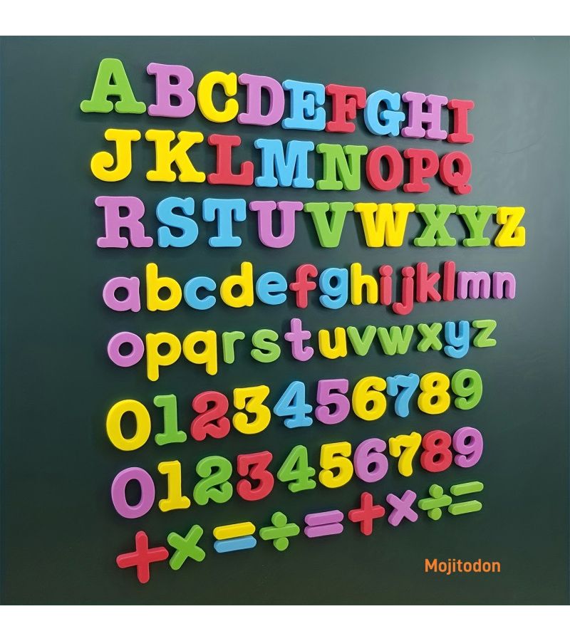 Educational Magnetic Alphabet Number Fridge Magnets 50pcs Learning Toys Gifts - Image 1