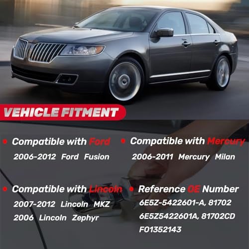 IFATRUNK Interior Door Handle Front Left Driver Side for 2006 2007 2008 2009 2010 2011 2012 Ford Fusion 20072012 Lincoln MKZ 2006 Lincoln Zephyr 20062011 Mercury Milan 6E5Z5422601A 6E5Z5422601A - Image 3