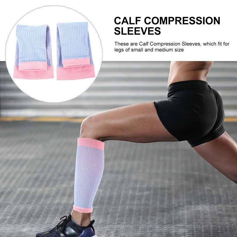 Compression Calf Sleeves Leg Sleeves Elastic Support Braces for Running Cycling Yoga Men Women - Image 4