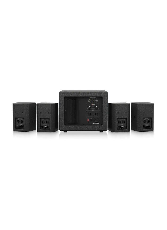 behringer - Behringer SAT1004Bundle Complete PUB Installation Speaker Bundle with 4" Passive PA Speakers and 8" Active PA Subwoofer - Image 1