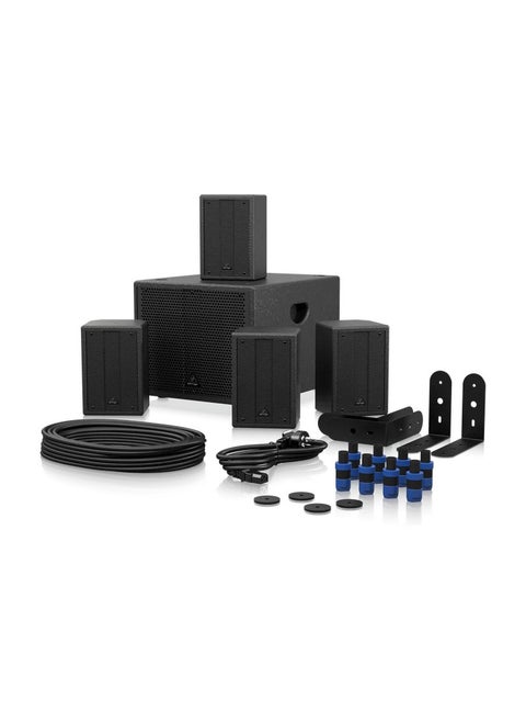 Behringer SAT1004Bundle Complete PUB Installation Speaker Bundle with 4" Passive PA Speakers and 8" Active PA Subwoofer