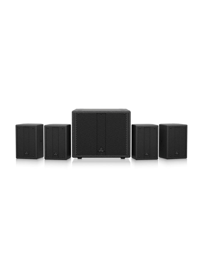 behringer - Behringer SAT1004Bundle Complete PUB Installation Speaker Bundle with 4" Passive PA Speakers and 8" Active PA Subwoofer - Image 1